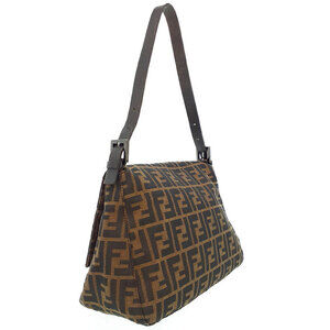 Fendi Semi Bucket Shoulder Bag Zucca Mamma